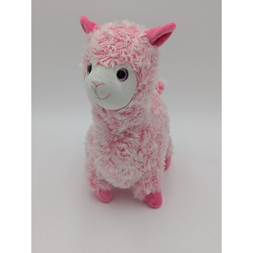 Sound & Light Pink Llama Plush Stuffed Animal Cute Kawaii Llama Toy